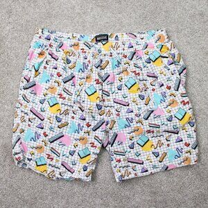 Massive Shorts Mens Large Colorful Retro 80s 90s Saved by the Bell Geometric